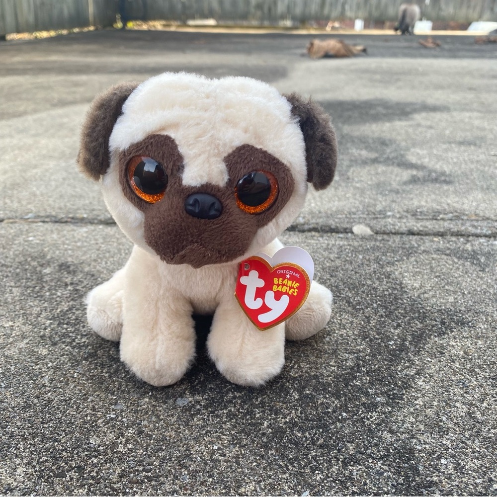 Ty Beanie Babies Pugsley‎ Pug Dog Plush Toy